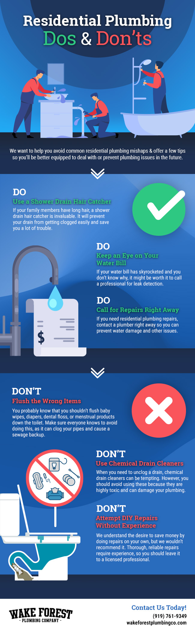 Residential Plumbing Dos and Don’ts